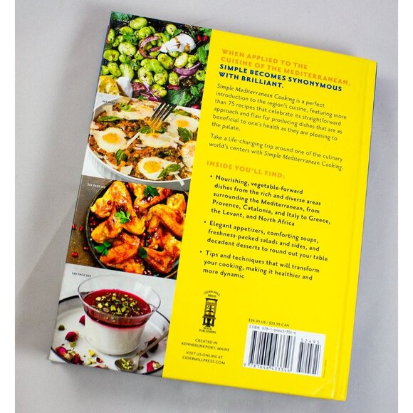 Simple Mediterranean Cooking Hardcover Recipe Book 2022 1st Ed - Picture 2 of 8